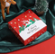 Xmas Tree Nougat กล่องบรรจุของขวัญสี่เหลี่ยมผืนผ้า Cookie Assortment Box