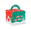 กล่องของขวัญคริสต์มาสพิมพ์ CYMK ส่วนบุคคลสำหรับขนมเค้กคริสต์มาส 600gsm