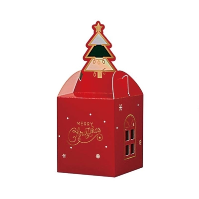 Odm Christmas Eve Apple ของขวัญกล่องบรรจุกล่องขนมซานตาคลอส 1000gsm