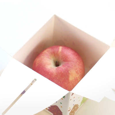 Odm Christmas Eve Apple ของขวัญกล่องบรรจุกล่องขนมซานตาคลอส 1000gsm