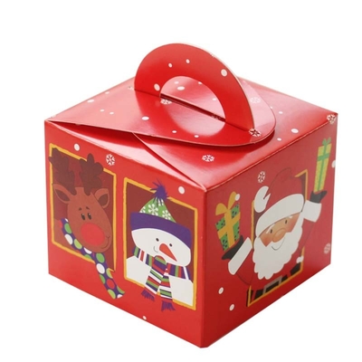 Odm Christmas Eve Apple ของขวัญกล่องบรรจุกล่องขนมซานตาคลอส 1000gsm